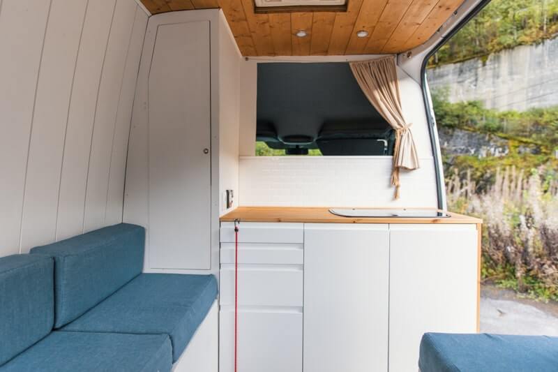 Campervan rental interior picture